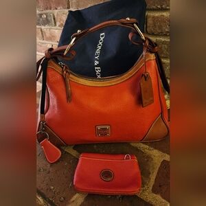 Dooney & Bourke, Harrison Hobo, Red & Brown